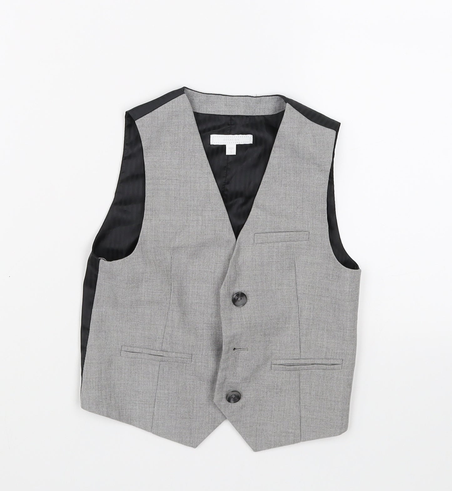 Occasion Boys Grey   Gilet Blazer Size 3 Years