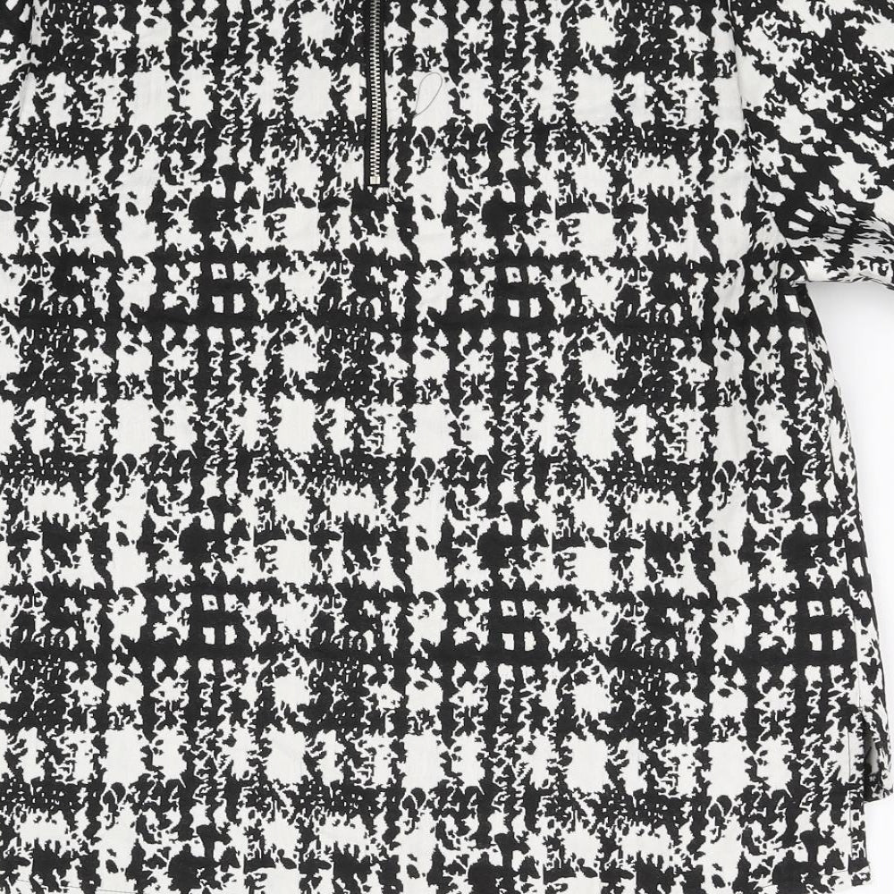 Papaya Womens Black Check  Basic Blouse Size 12