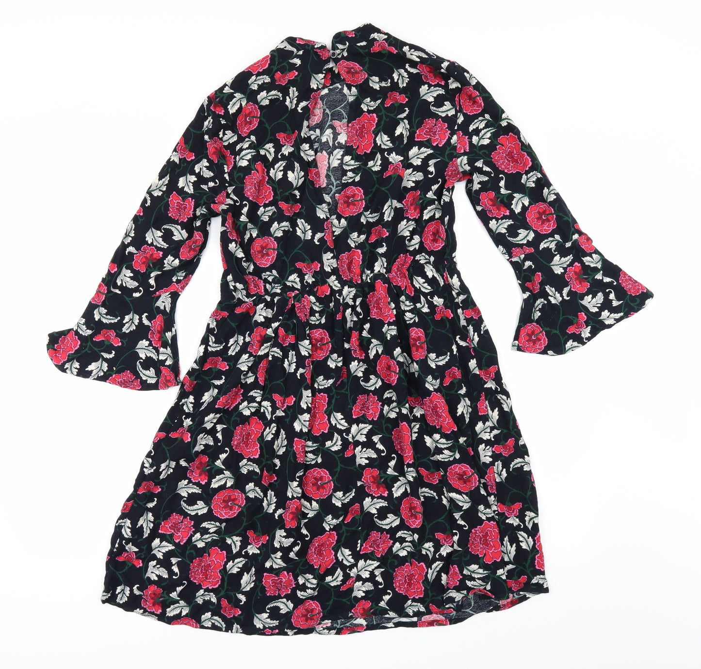 Atmosphere Womens Black Floral  Fit & Flare  Size 8