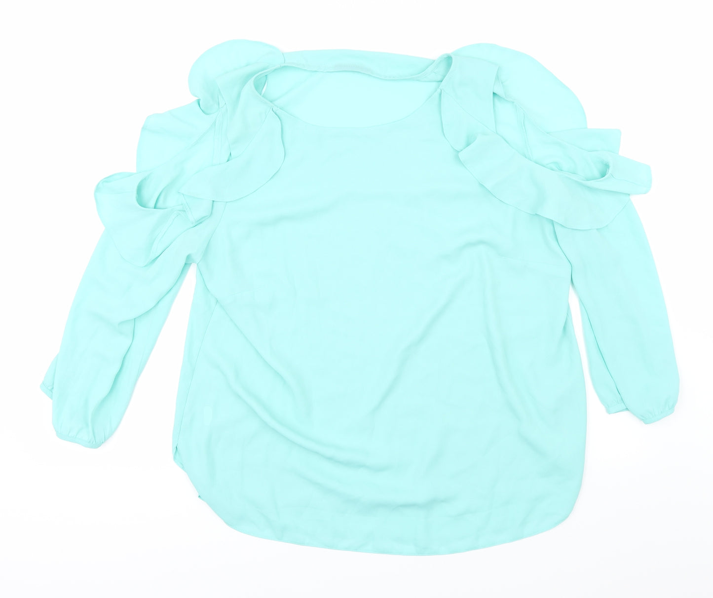Preworn Womens Green   Basic Blouse Size 16