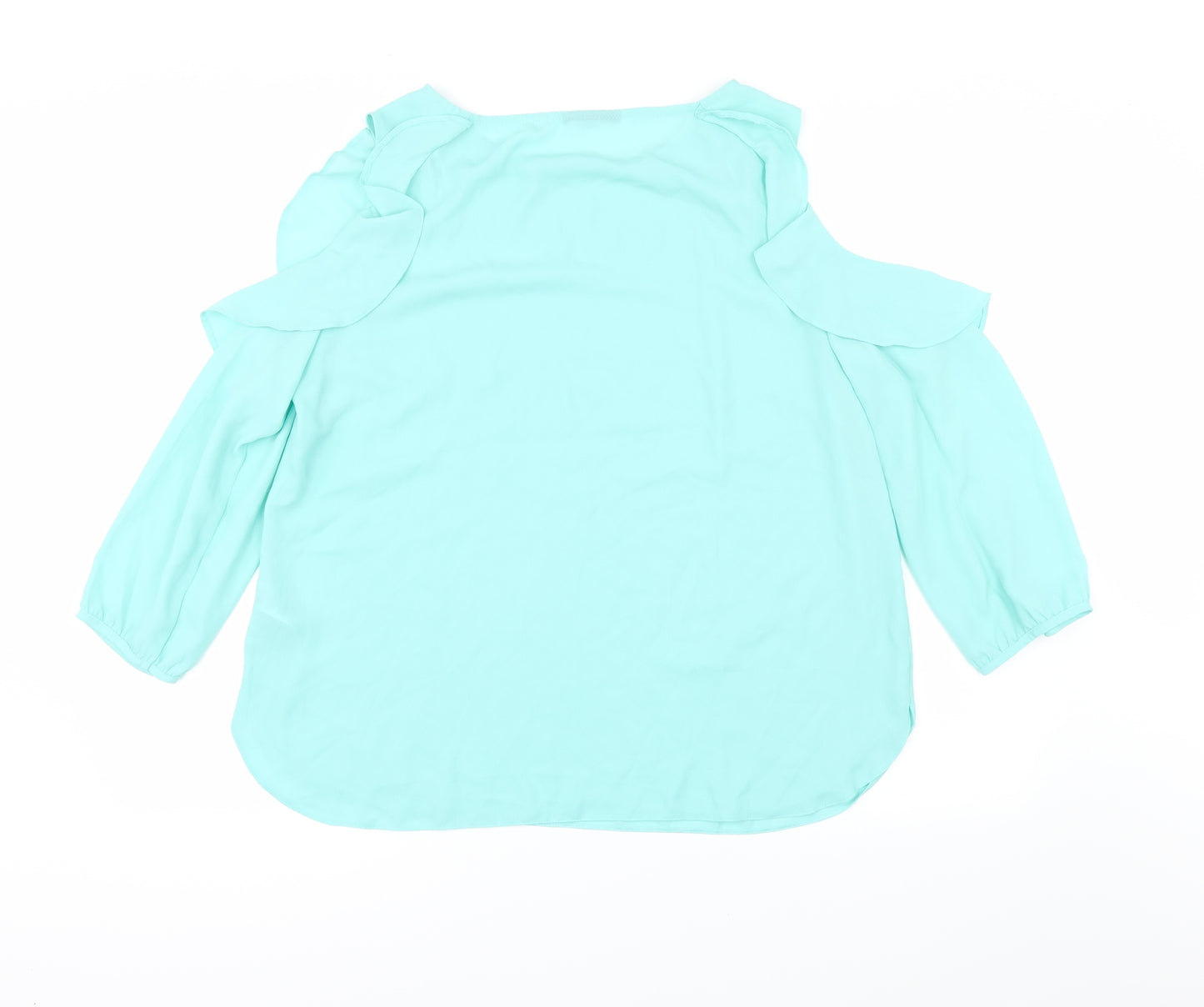 Preworn Womens Green   Basic Blouse Size 16