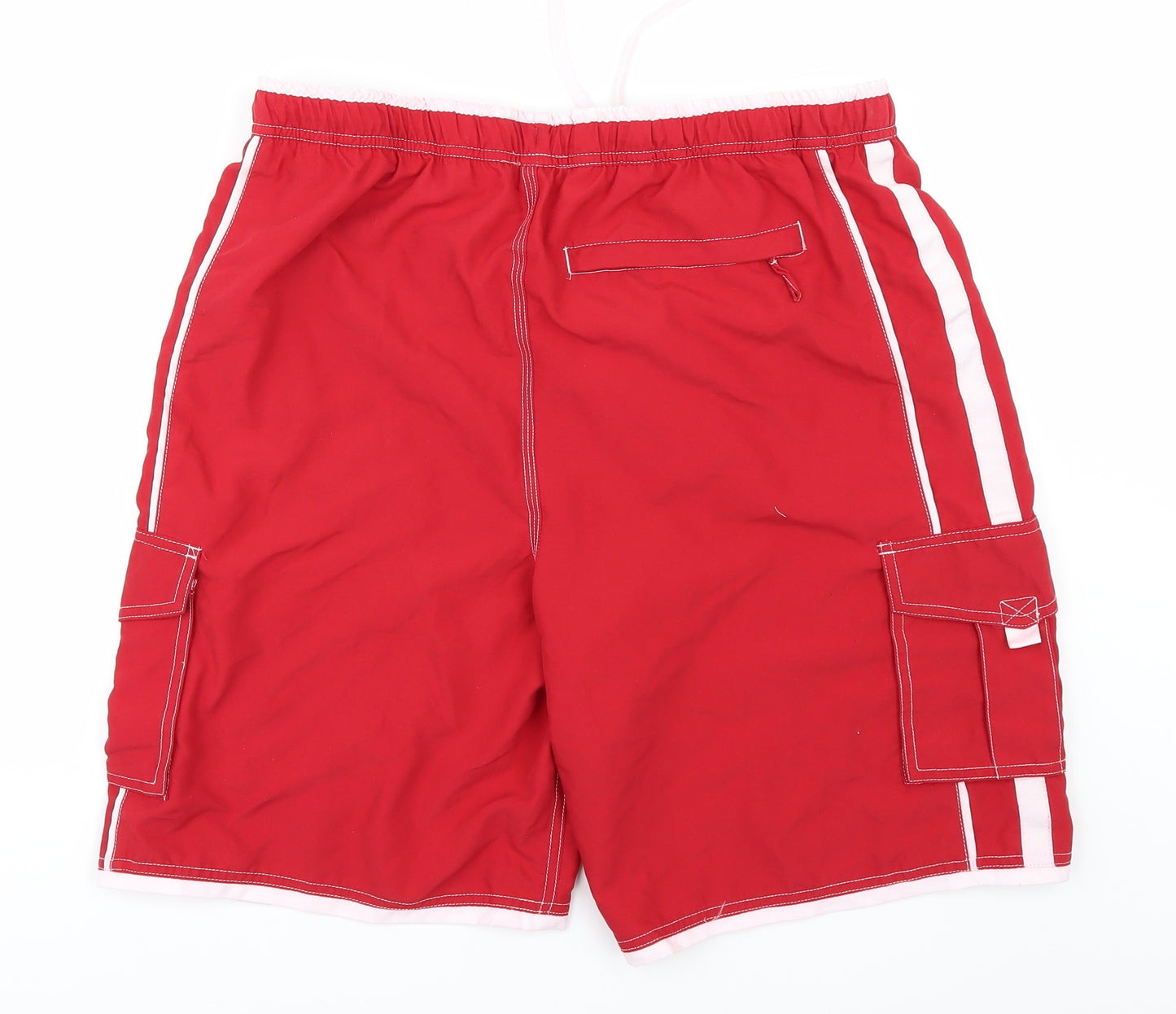 Geroge Mens Red   Bermuda Shorts Size L