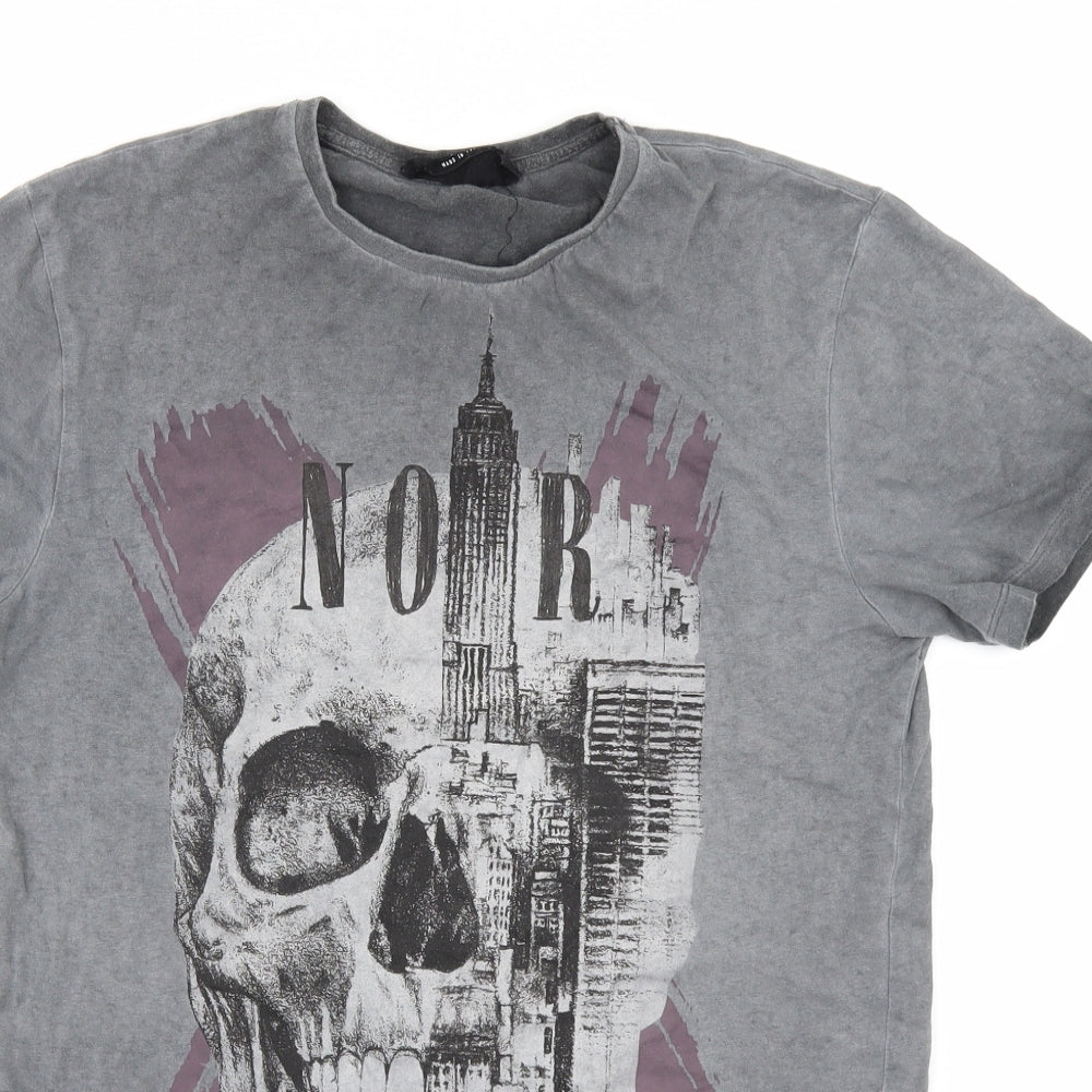 Cedar Wood State Mens Grey  Jersey  T-Shirt Size S