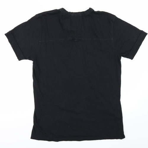 Firetrap Mens Black  Jersey  T-Shirt Size M