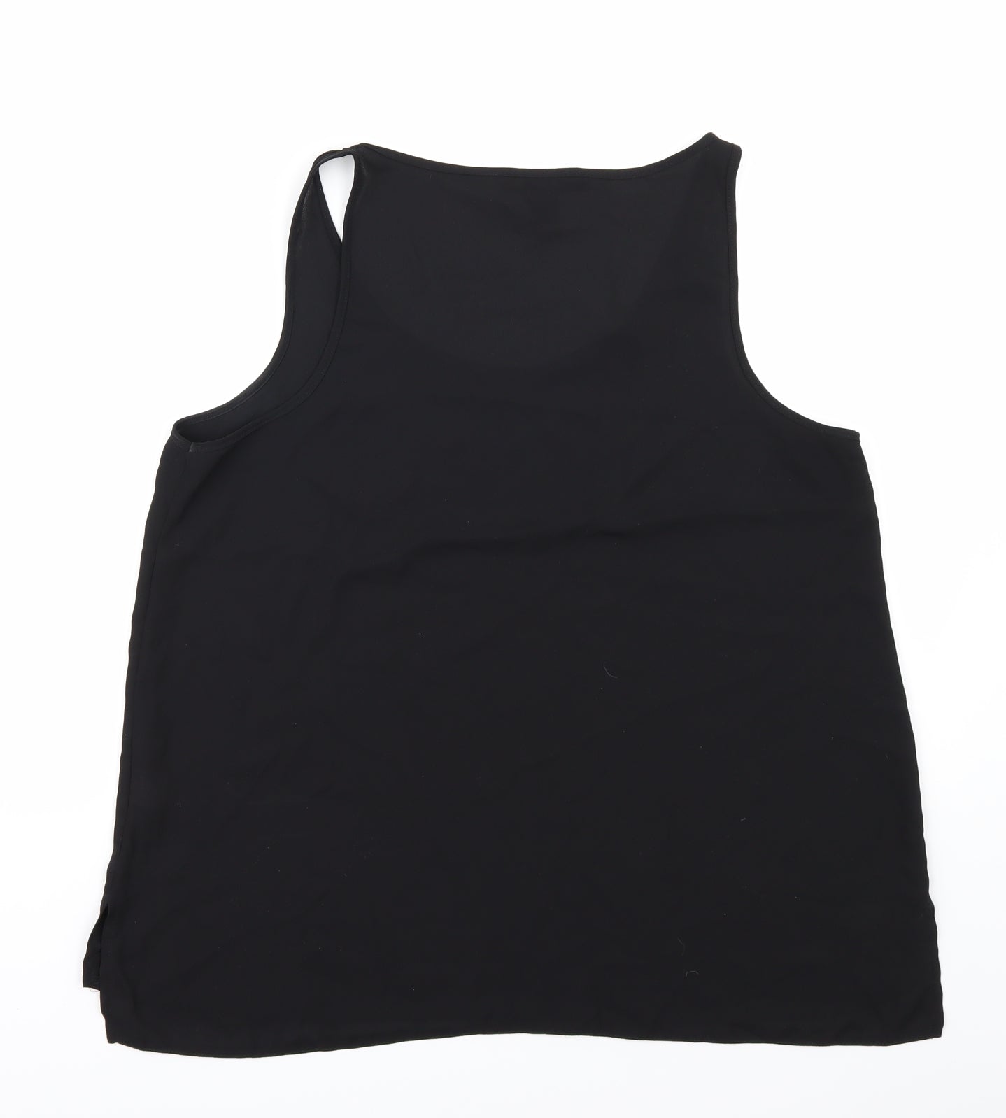 Atmosphere Womens Black  Chiffon Basic Tank Size 14