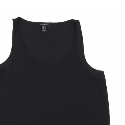 Atmosphere Womens Black  Chiffon Basic Tank Size 14