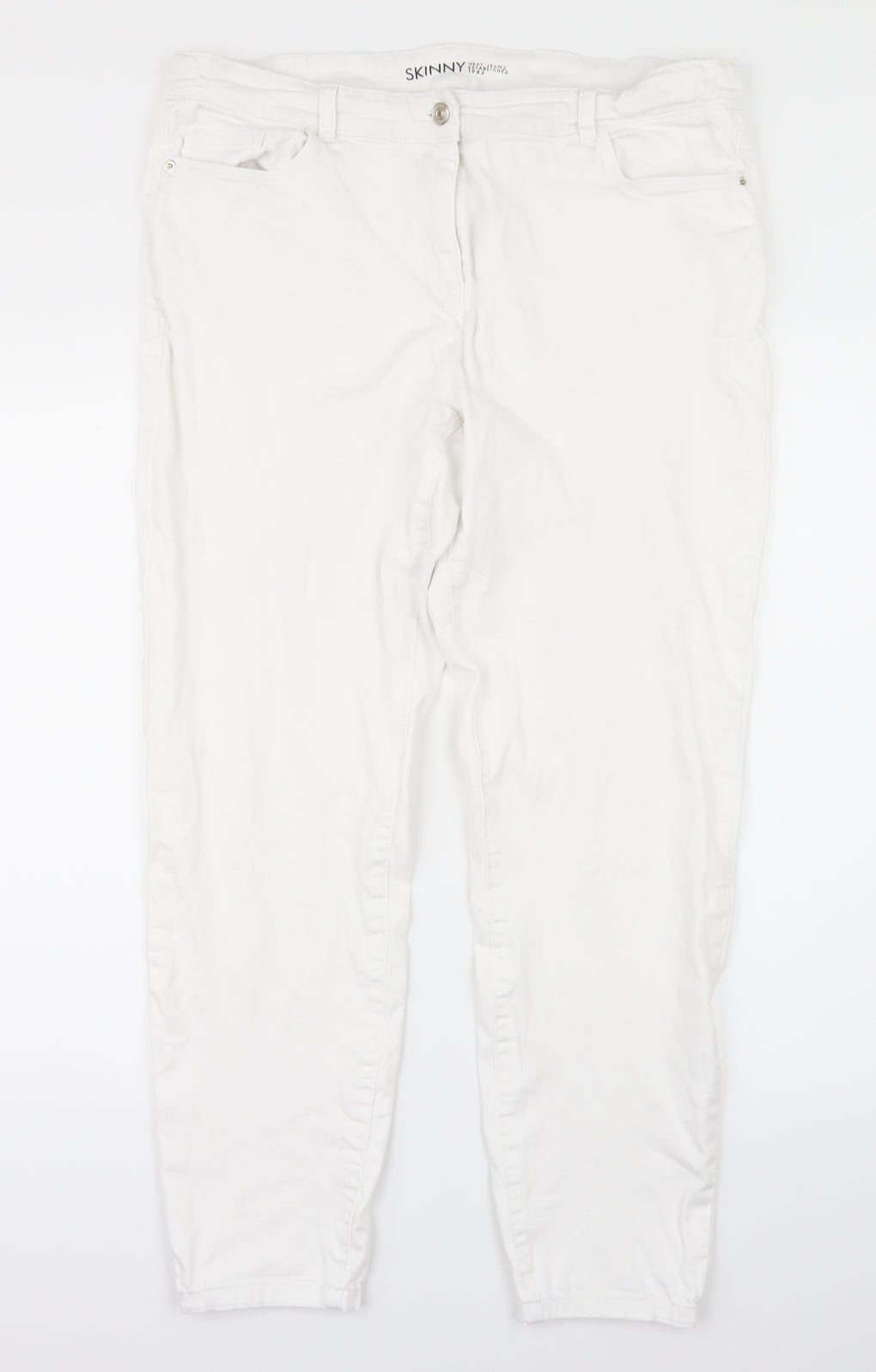 NEXT Womens White  Denim Skinny Jeans Size 38 in L28 in