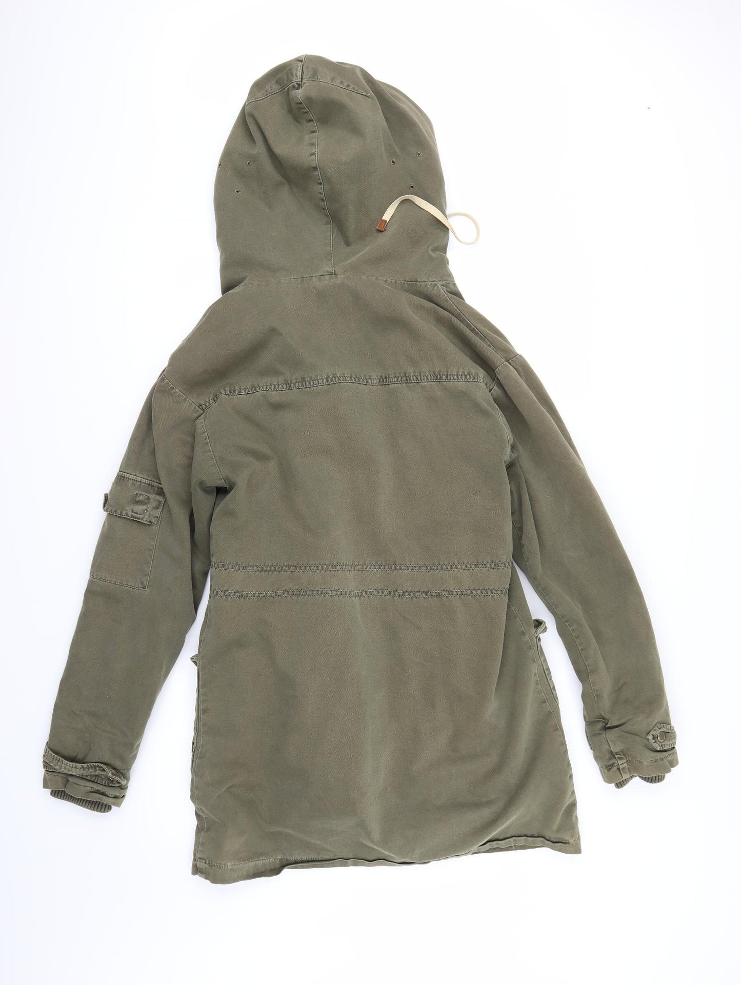 Zara Womens Green   Parka Coat Size XS