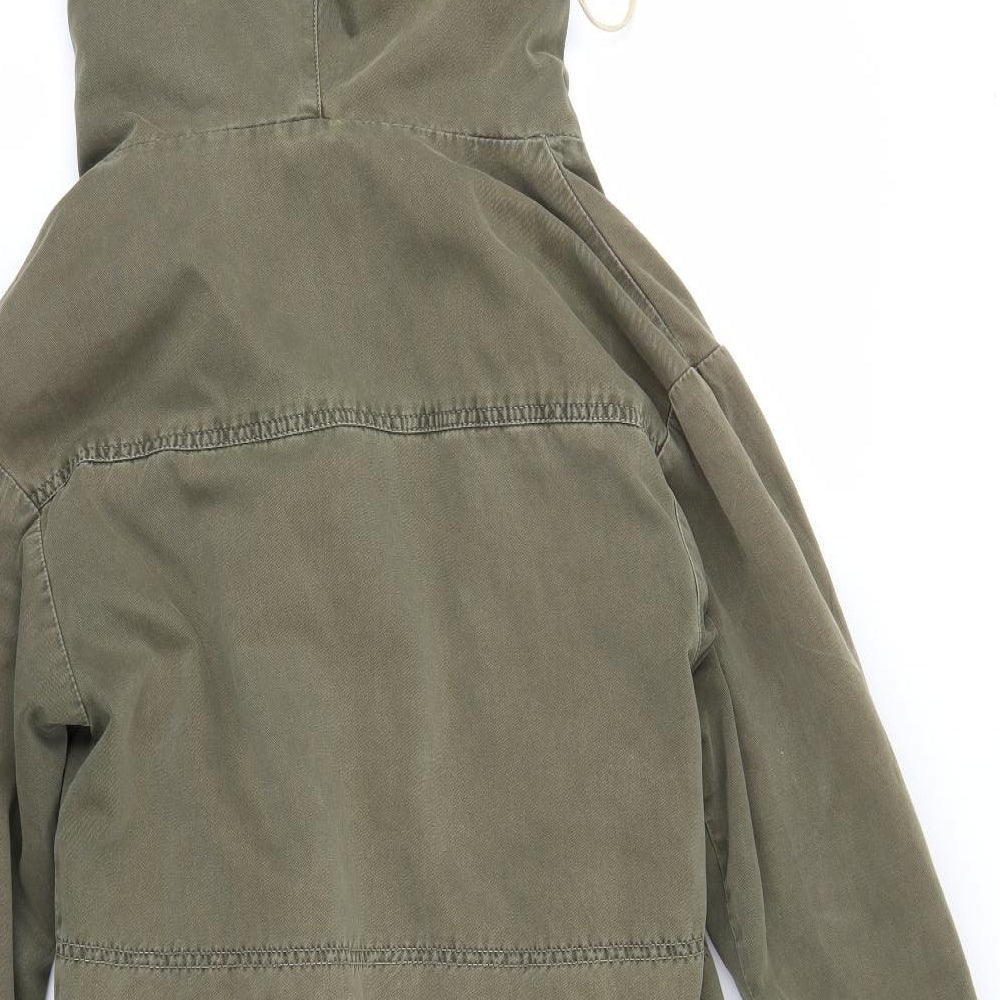 Zara Womens Green   Parka Coat Size XS