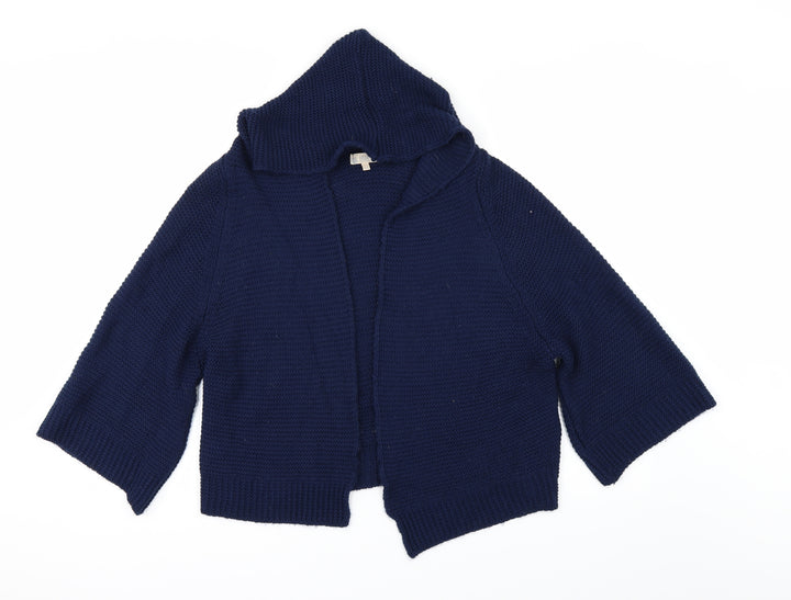 Amanti Womens Blue  Knit Cardigan Jumper Size M