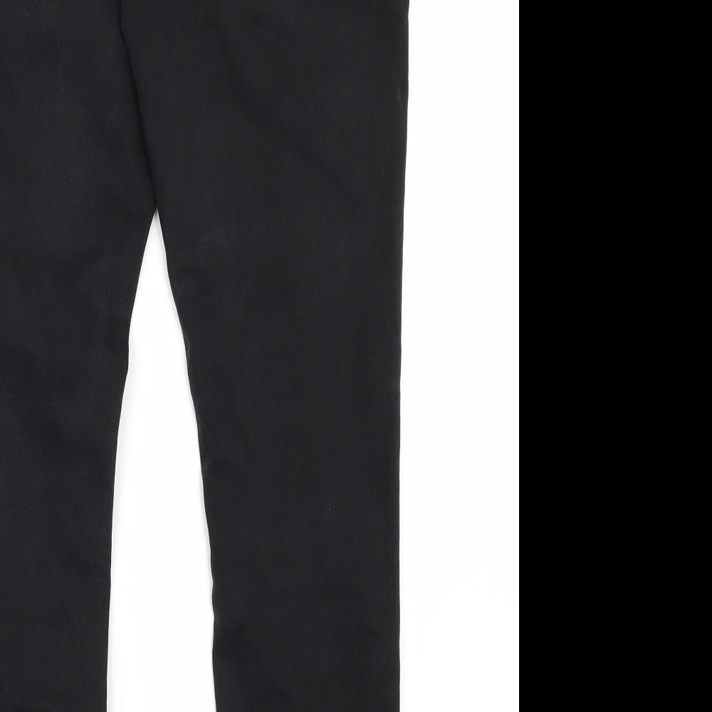 Denim & Co. Womens Black  Denim Straight Jeans Size 16 L28 in