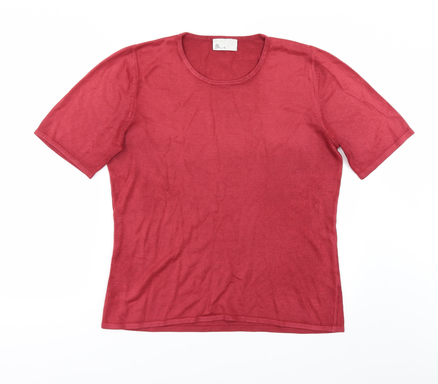 BHS Womens Red  Knit Pullover Jumper Size 14