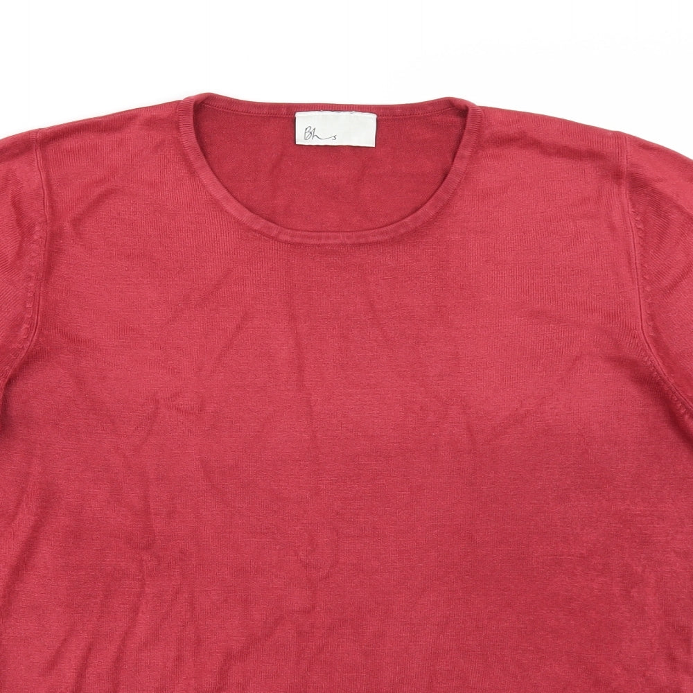 BHS Womens Red  Knit Pullover Jumper Size 14