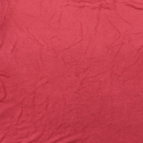 BHS Womens Red  Knit Pullover Jumper Size 14