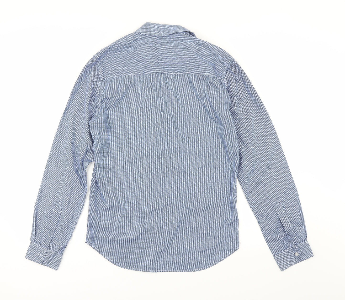 Independent Leaders Mens Black Check   Button-Up Size S