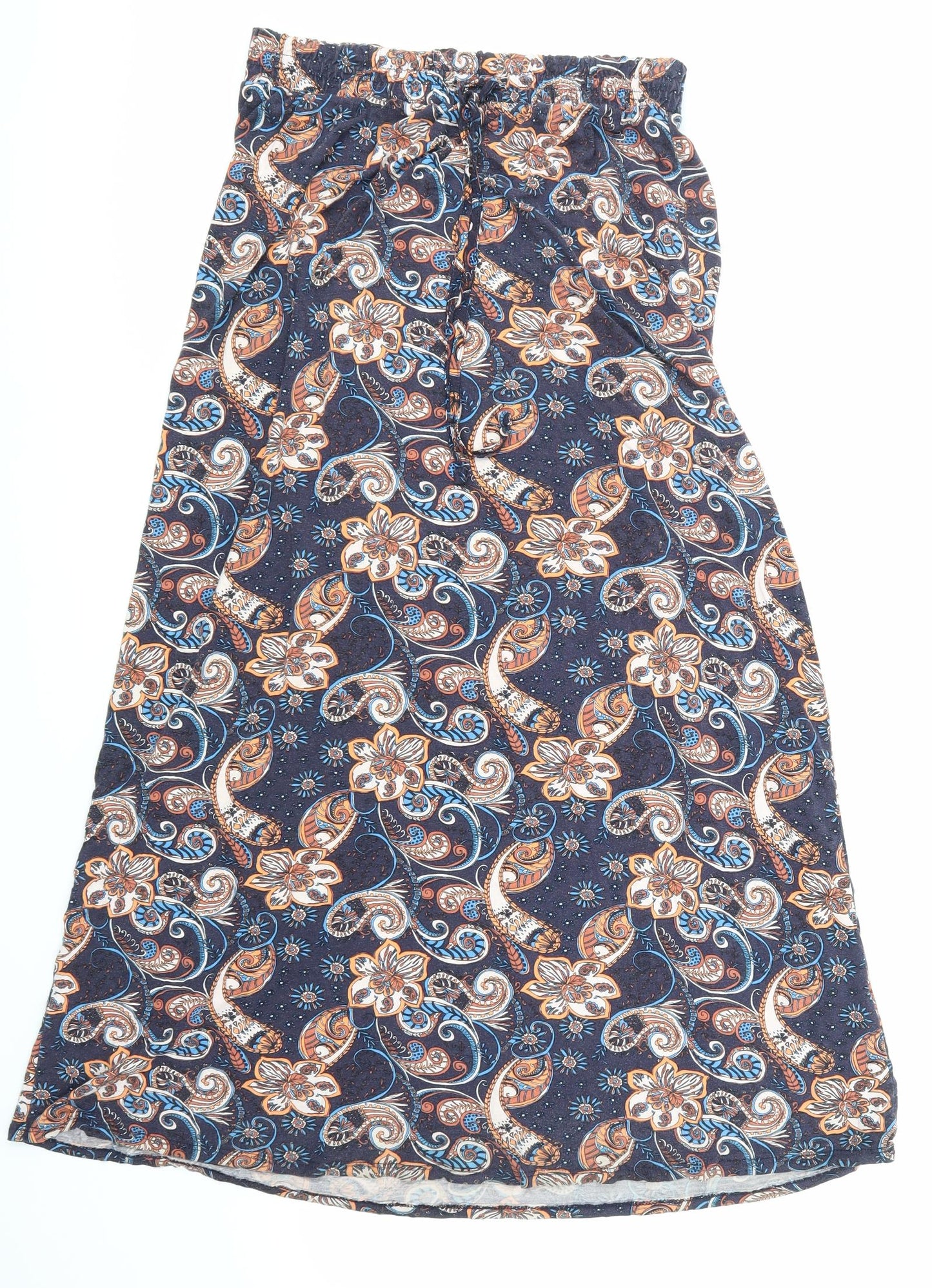 George Womens Blue Argyle/Diamond  Maxi Skirt Size 10
