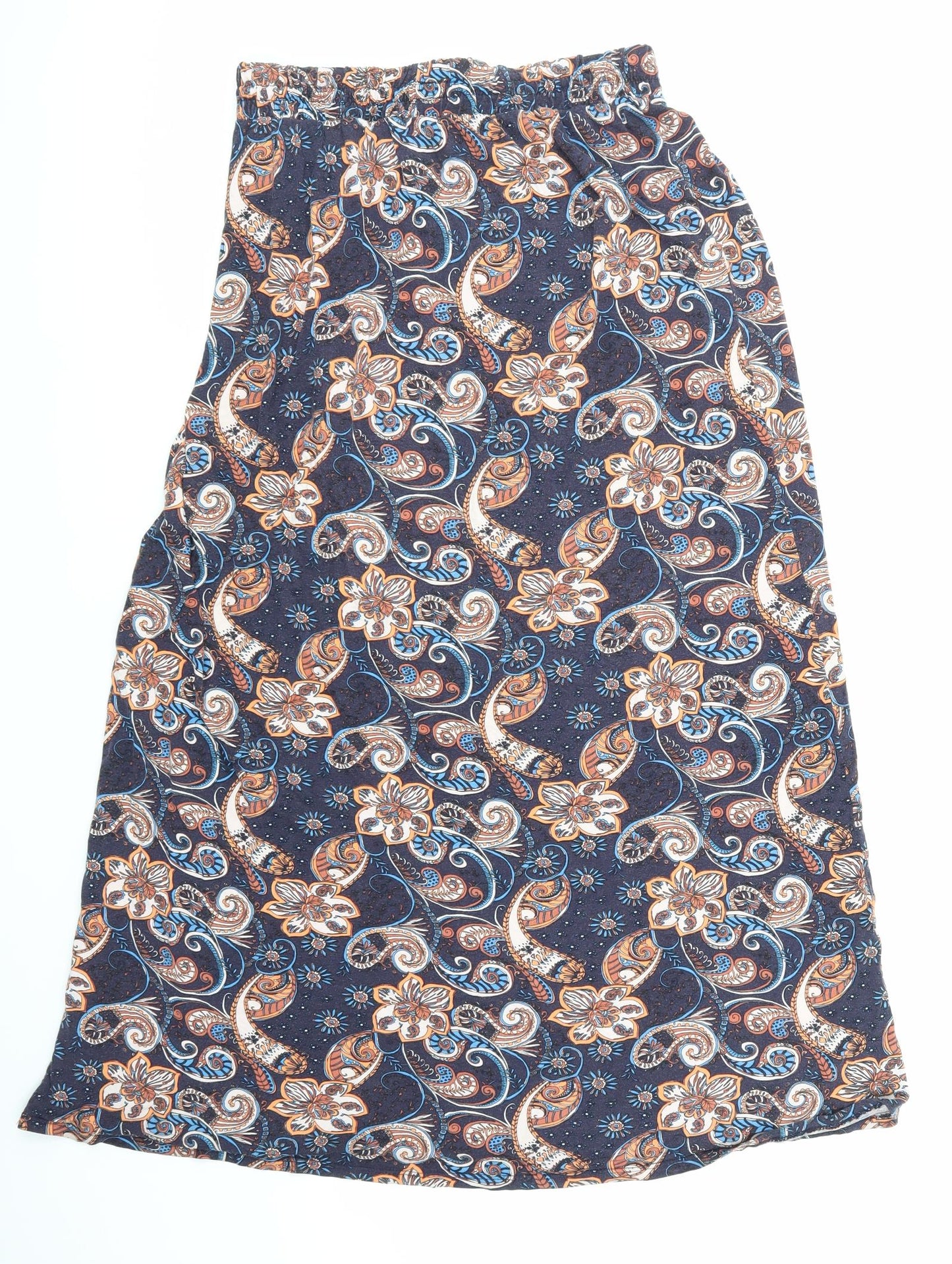 George Womens Blue Argyle/Diamond  Maxi Skirt Size 10