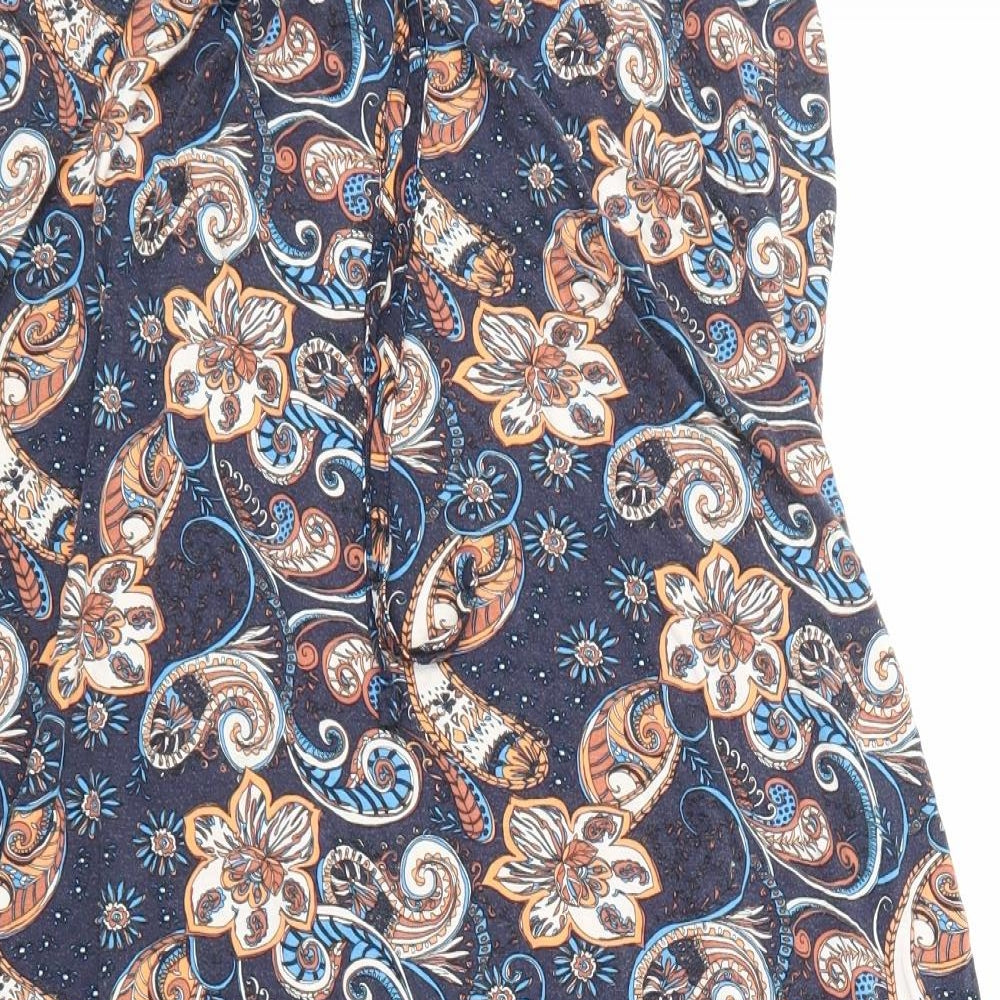 George Womens Blue Argyle/Diamond  Maxi Skirt Size 10
