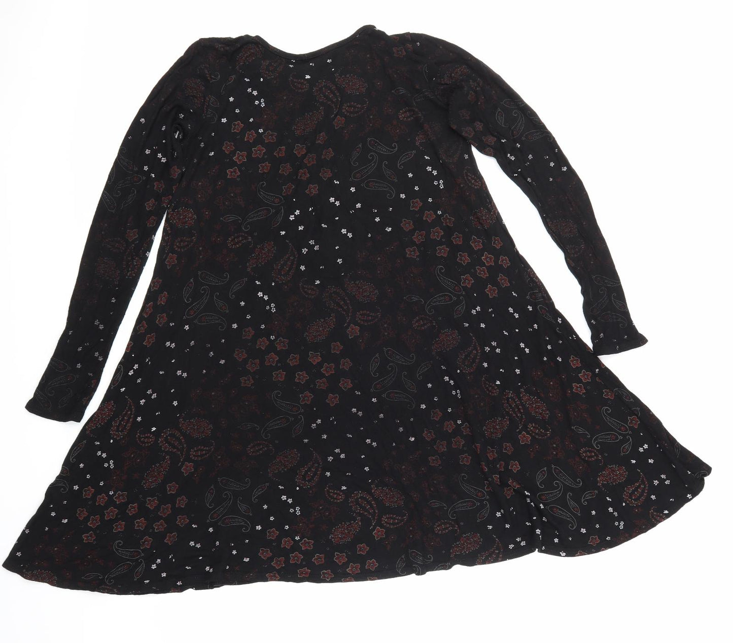 influence Womens Black Floral  Skater Dress  Size S