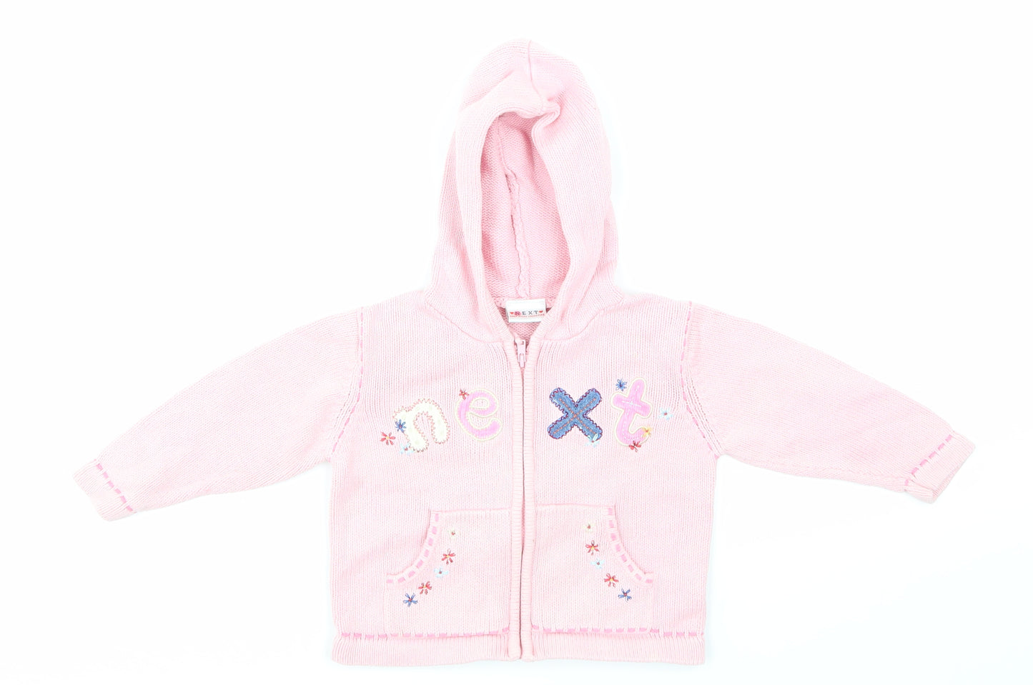 NEXT Girls Pink Floral  Jacket  Size 12-18 Months