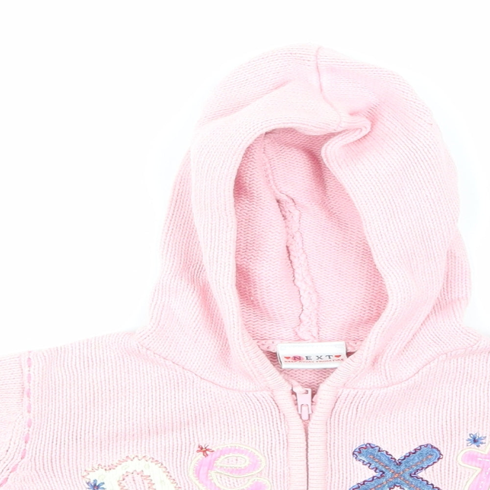 NEXT Girls Pink Floral  Jacket  Size 12-18 Months