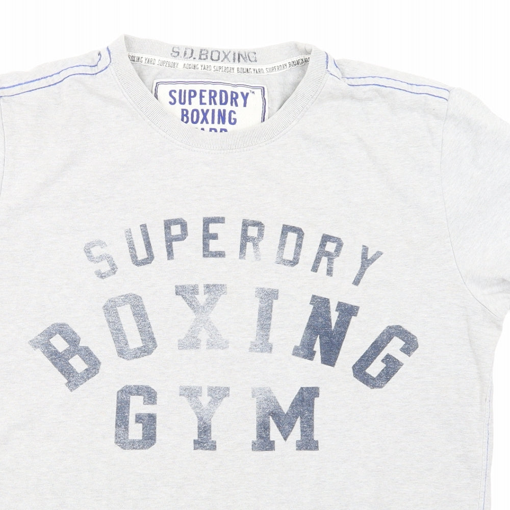Superdry Mens Grey    T-Shirt Size M
