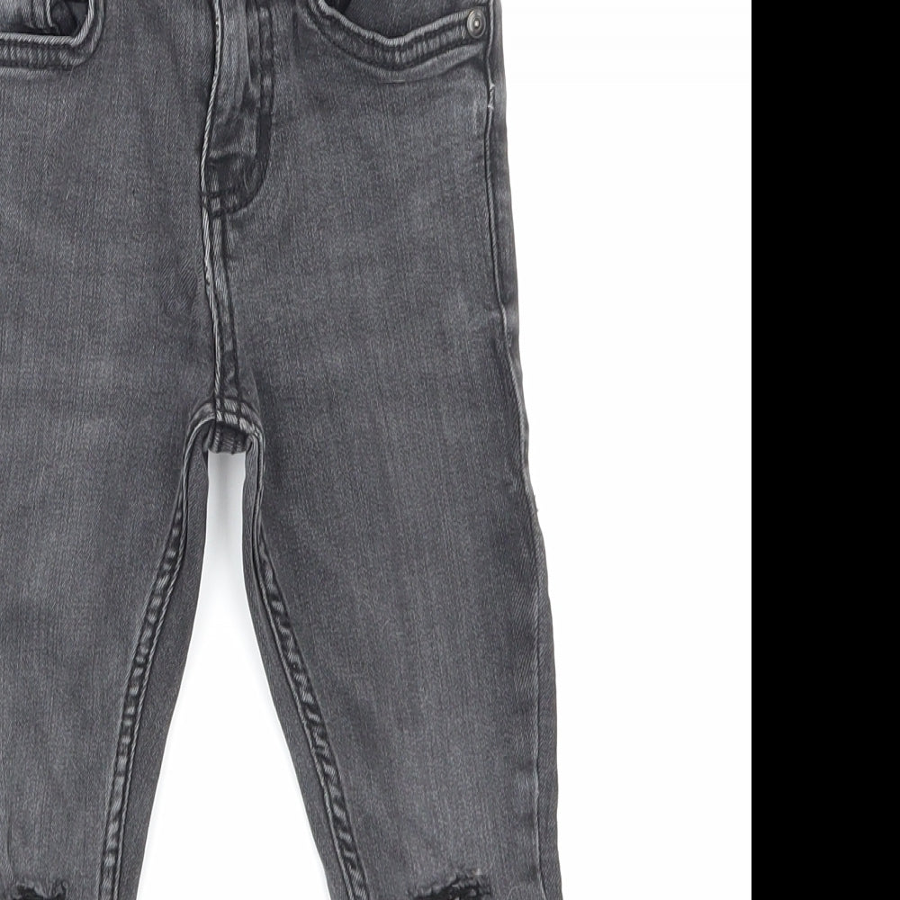 TU Boys Black  Denim Skinny Jeans Size 4 Years