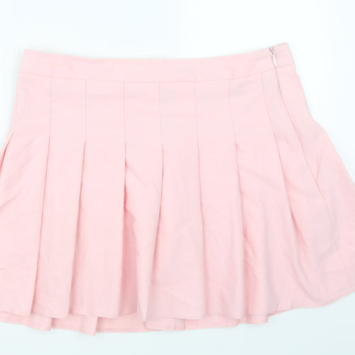 NEWLOOK Womens Pink   Pleated Skirt Size 18