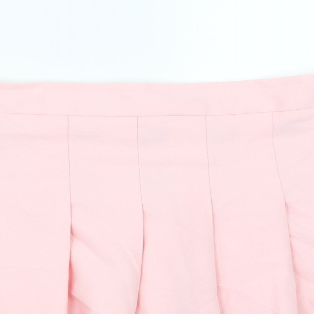 NEWLOOK Womens Pink   Pleated Skirt Size 18