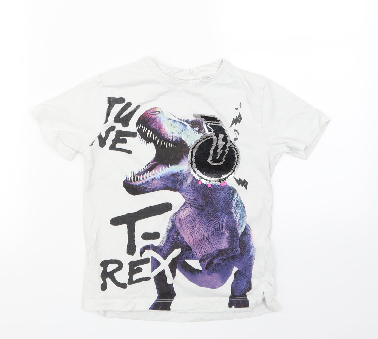 NEXT Boys White   Basic T-Shirt Size 5 Years