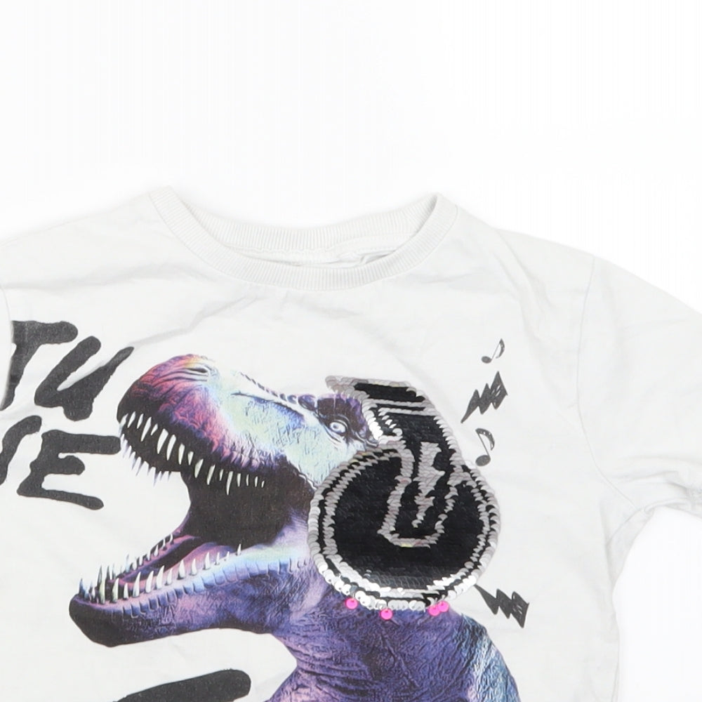 NEXT Boys White   Basic T-Shirt Size 5 Years