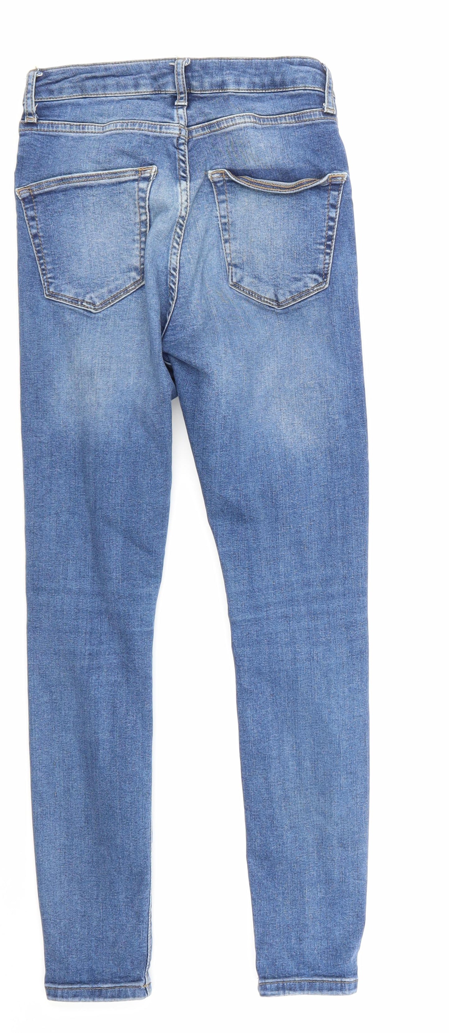 Topshop Womens Blue  Denim Skinny Jeans Size 26 in L28 in