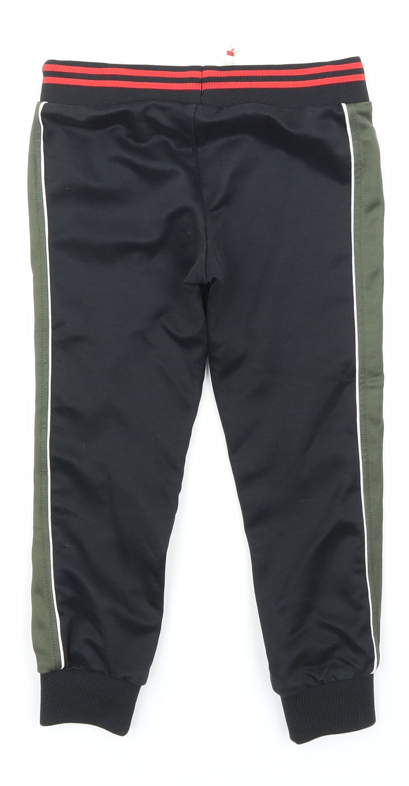 Marks and Spencer Boys Black Pinstripe  Jogger Trousers Size 5-6 Years