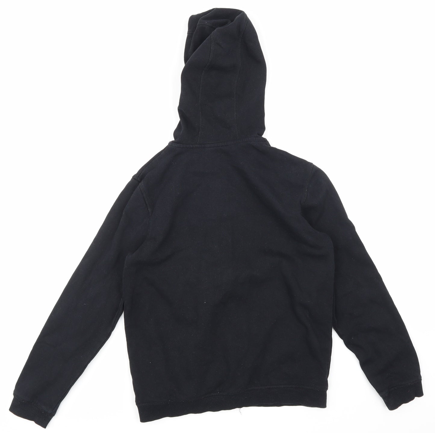 George Boys Black   Full Zip Hoodie Size 12-13 Years