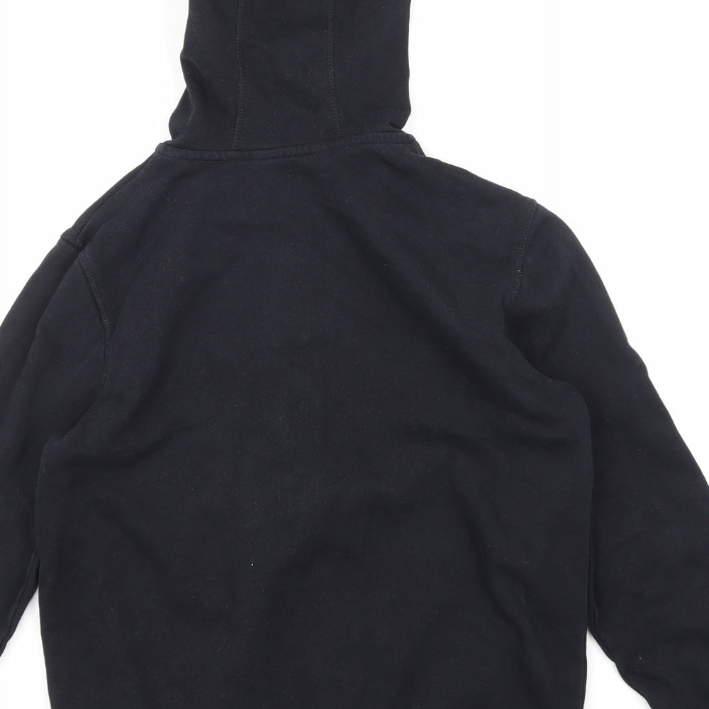 George Boys Black   Full Zip Hoodie Size 12-13 Years