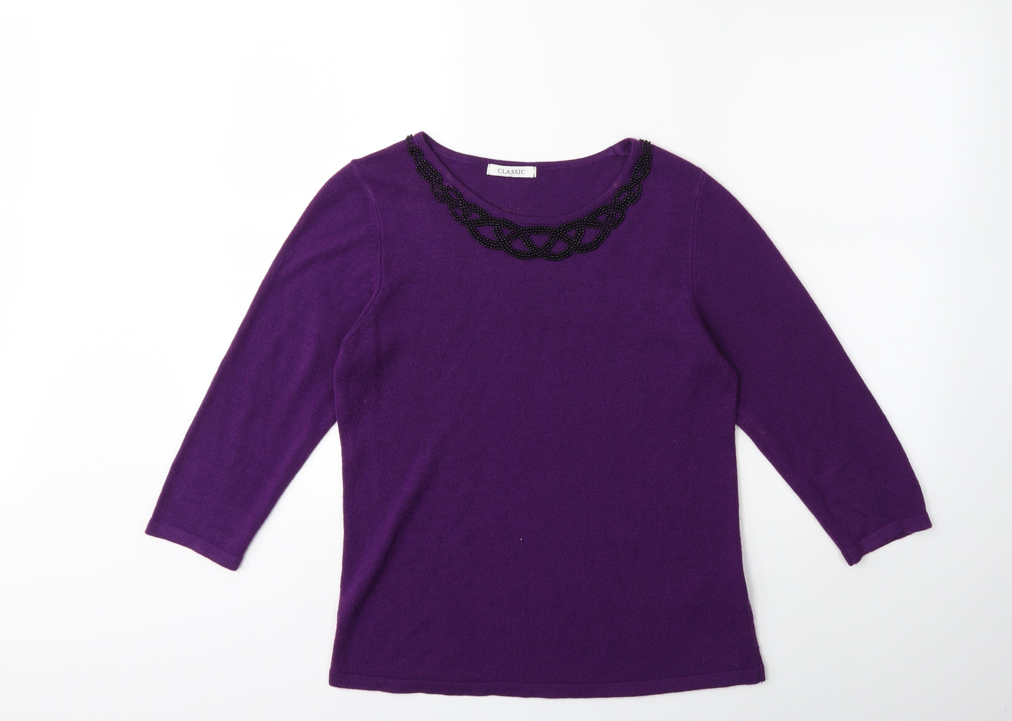 Marks and Spencer Womens Purple   Pullover Jumper Size 12