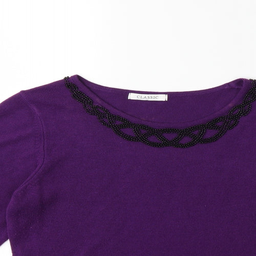 Marks and Spencer Womens Purple   Pullover Jumper Size 12