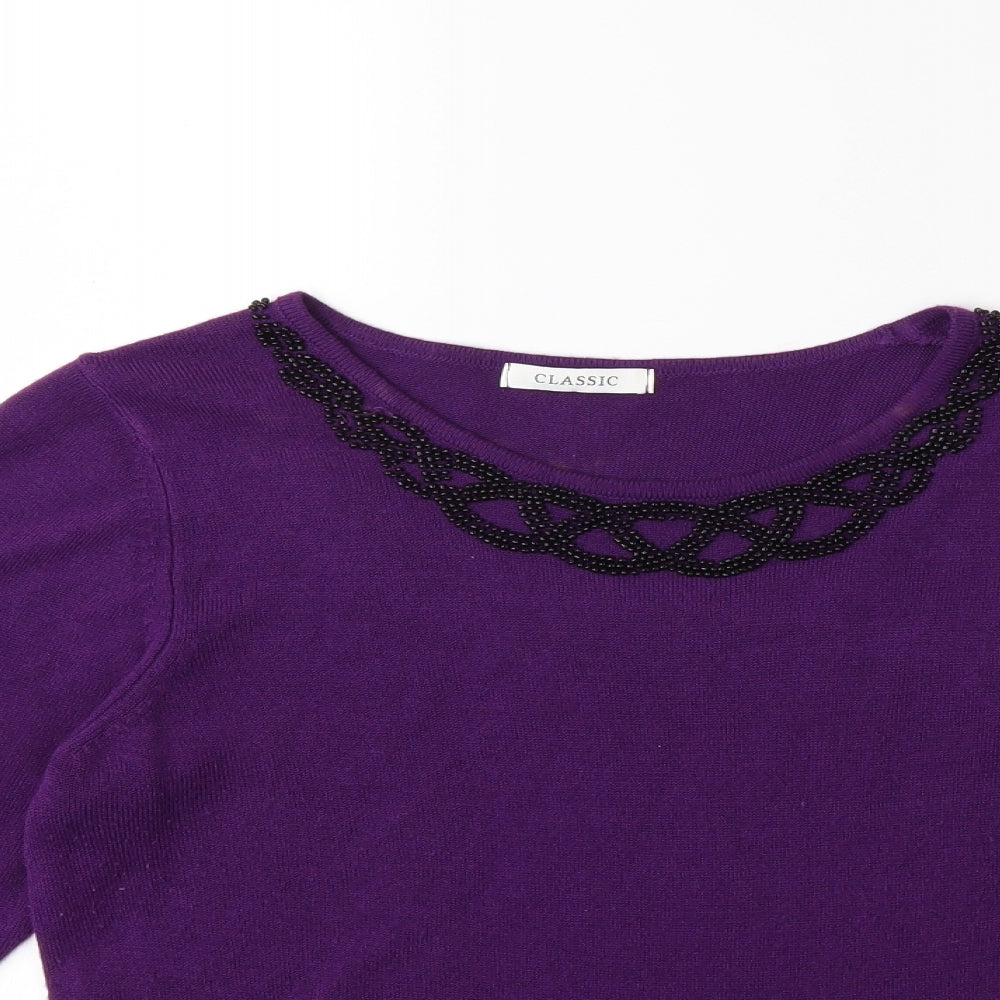 Marks and Spencer Womens Purple   Pullover Jumper Size 12