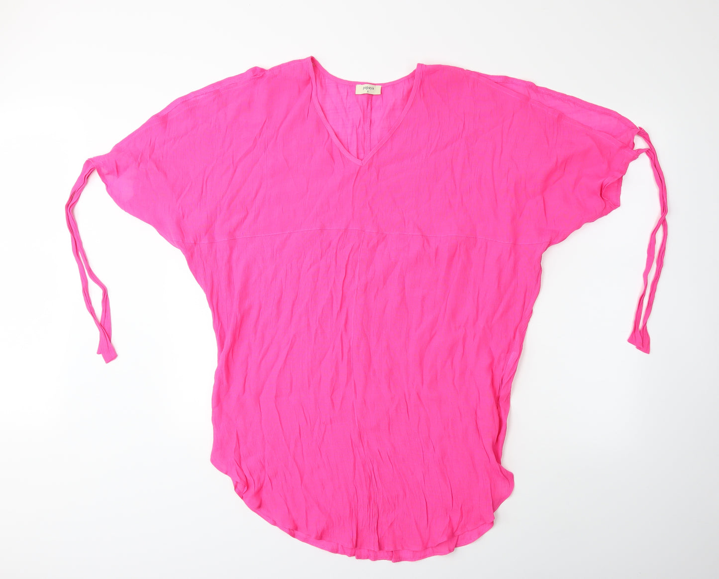 Papaya Womens Pink   Kimono T-Shirt Size S  - beach