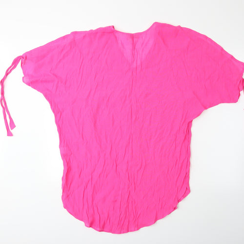 Papaya Womens Pink   Kimono T-Shirt Size S  - beach