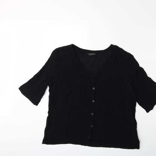 Evans Womens Black   Basic Blouse Size 16