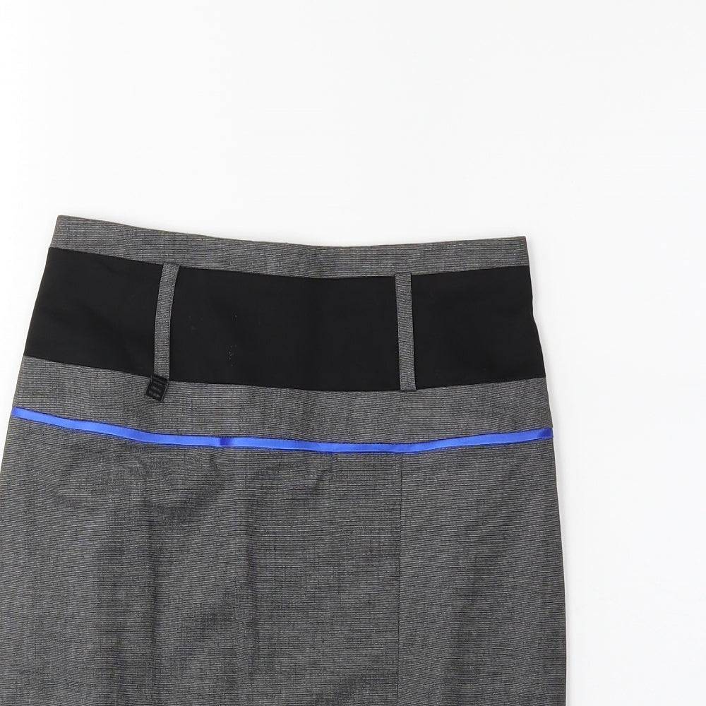 River Island Womens Grey   Straight & Pencil Skirt Size 8