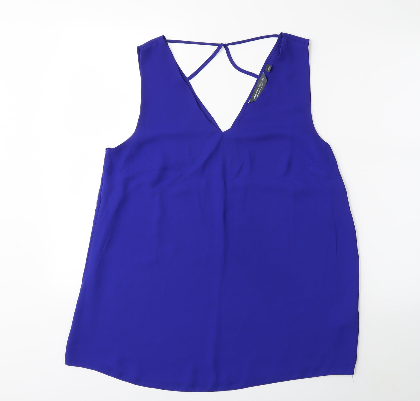 Dorothy Perkins Womens Blue   Basic Tank Size 14