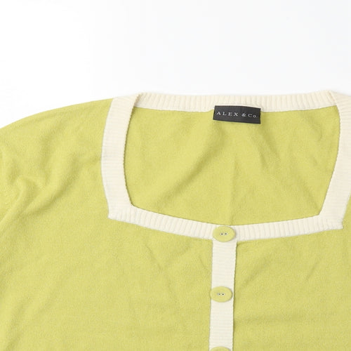 Alex & Co Womens Green  Knit Pullover Jumper Size 20