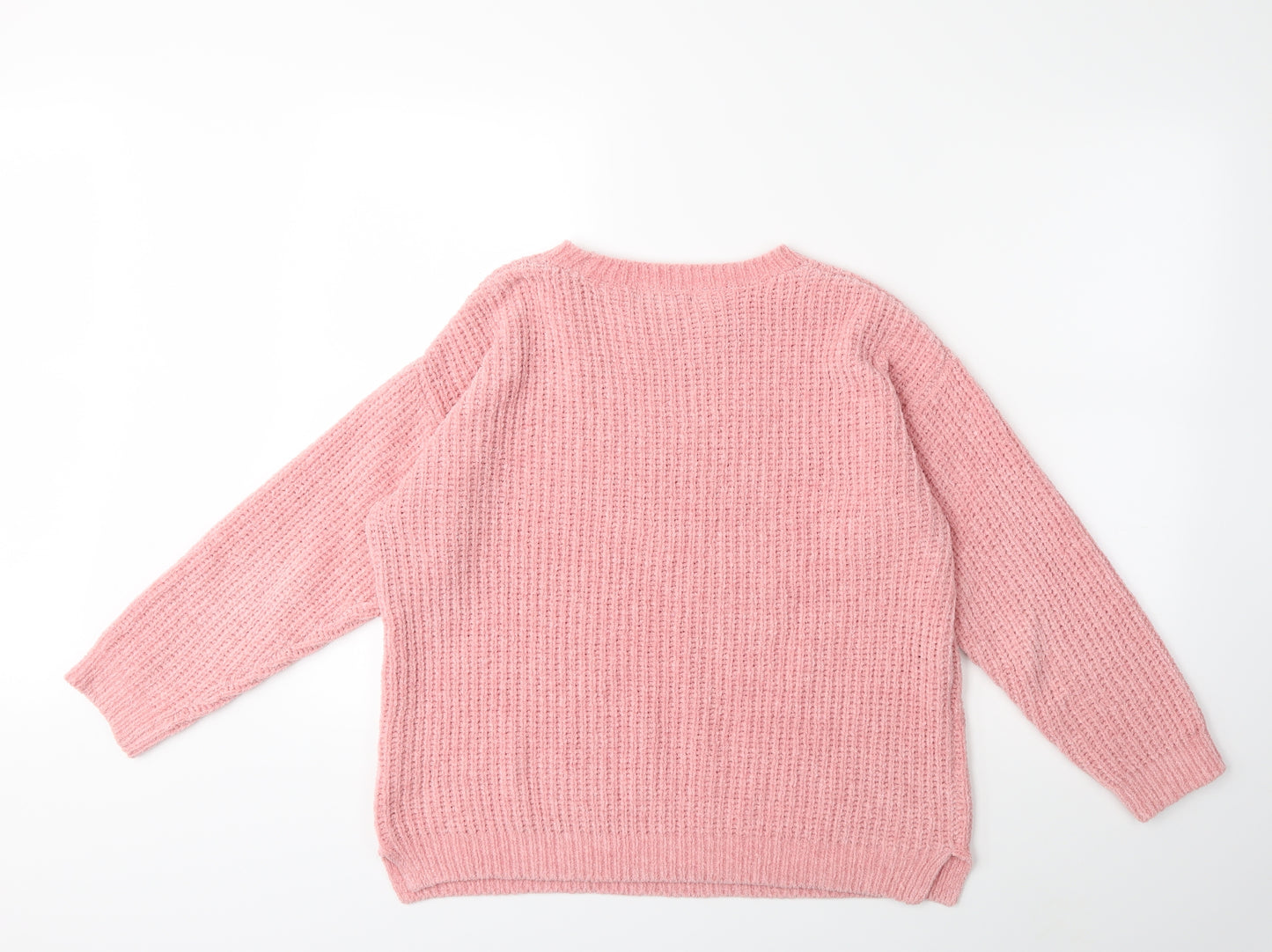 F&F Womens Pink  Knit Pullover Jumper Size 14