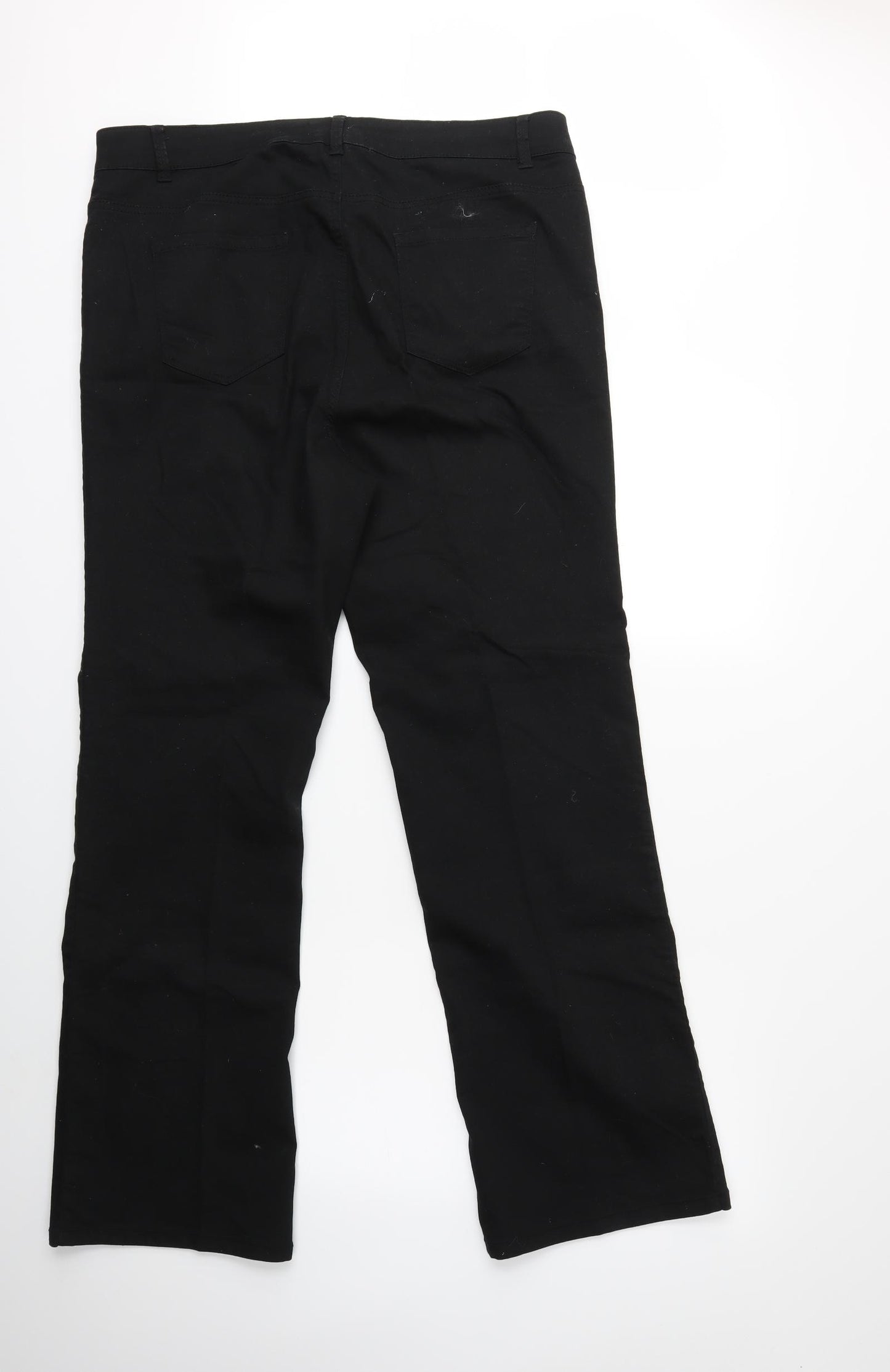 New Look Womens Black  Denim Bootcut Jeans Size 18 L30 in