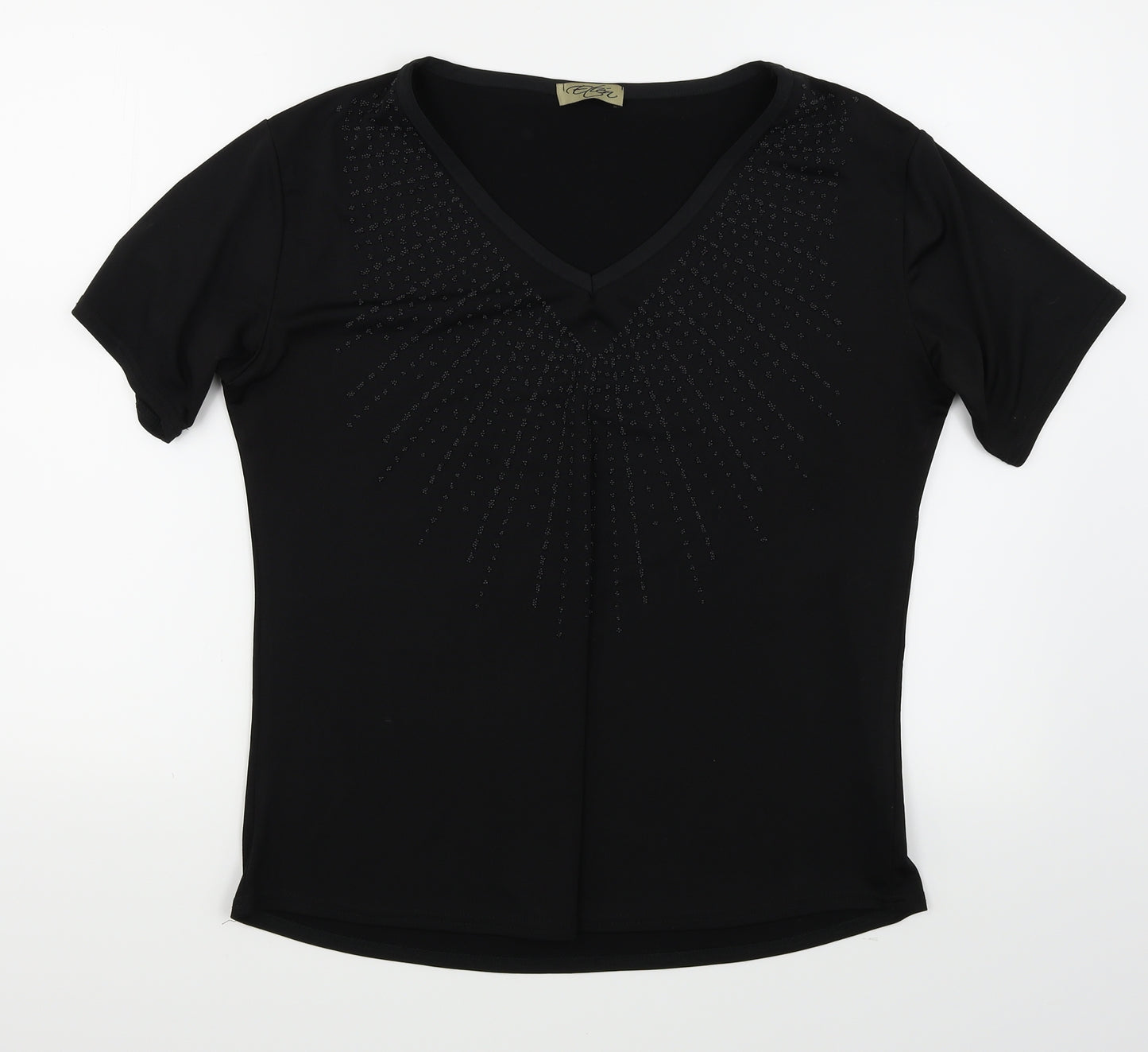 Etien Womens Black   Basic Blouse Size L