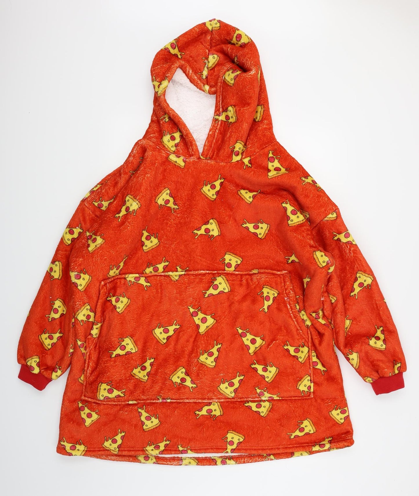 Free Womens Red Polka Dot  Top Robe Size M  - Hooded Blanket