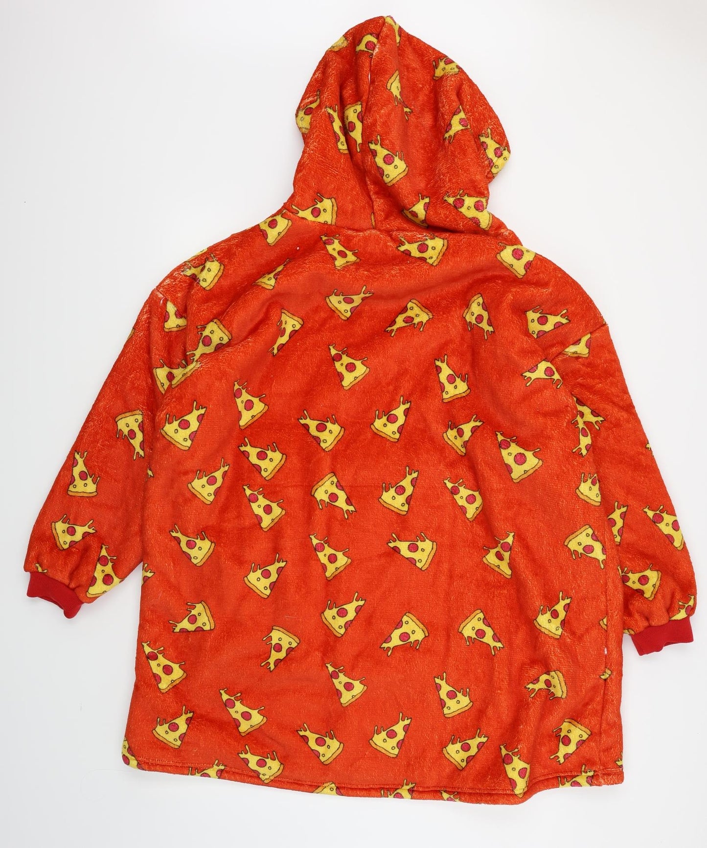 Free Womens Red Polka Dot  Top Robe Size M  - Hooded Blanket