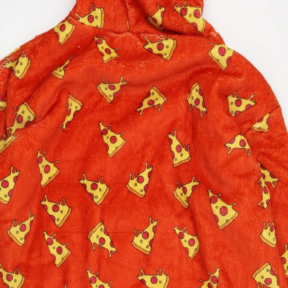Free Womens Red Polka Dot  Top Robe Size M  - Hooded Blanket